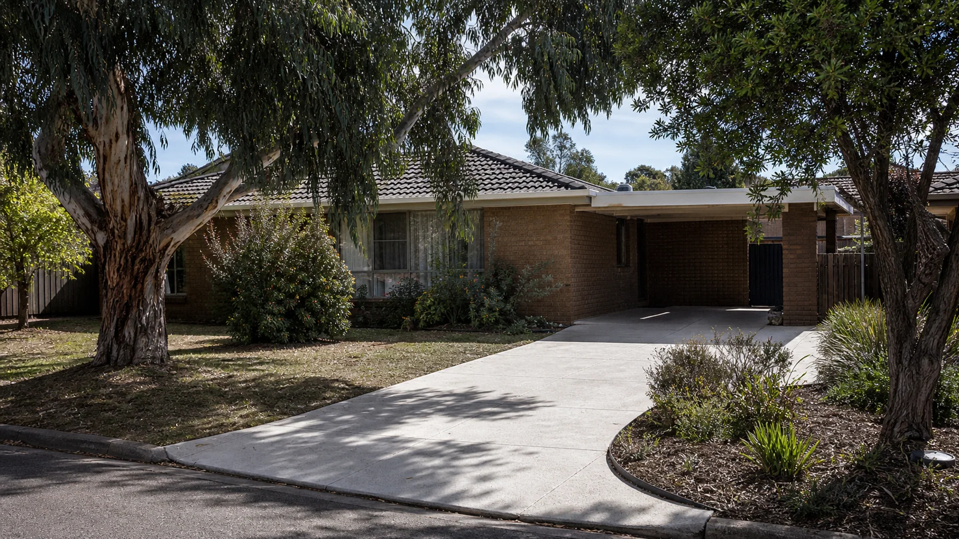 Completed concrete driveway serving Kunda Park, Queensland