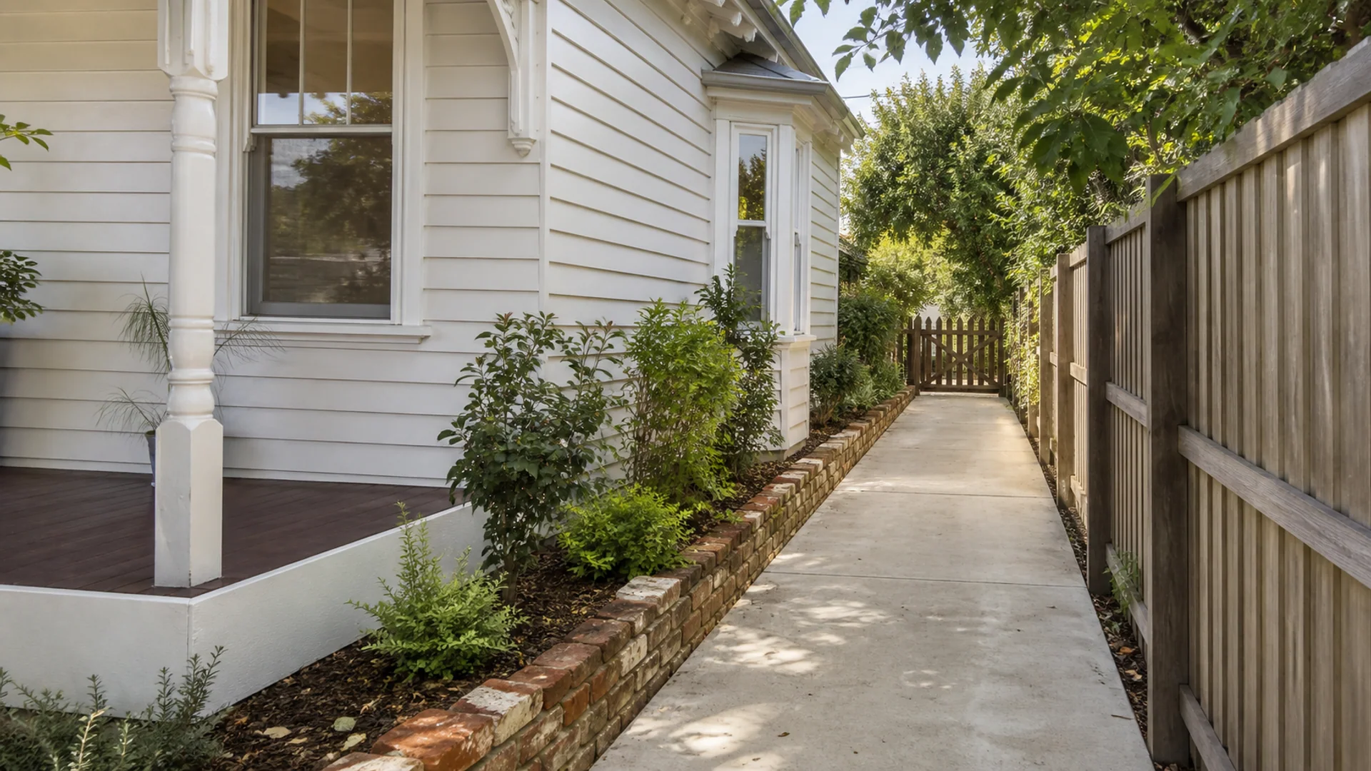 Completed concrete driveway serving Woombye, Queensland
